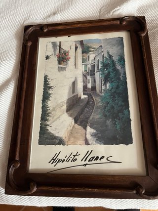 Litografía Hipólito Llanes enmarcada