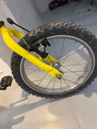 Bicicleta Infantil Decathlon Amarilla
