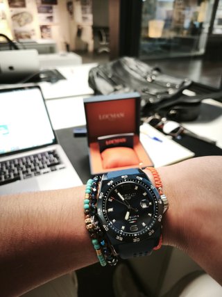 Reloj Locman Italy Automático Azul Negro