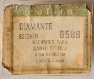 Aguja Tocadiscos Sanyo ST-10 J/Diamante