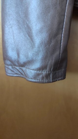 Chaqueta de Piel Marrón Chyston Talla XL pequeña