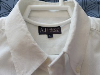 Camisa Armani Jeans Blanca Talla L