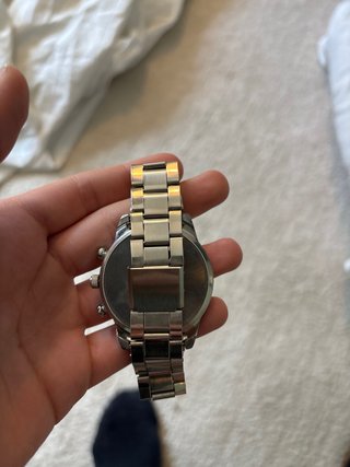 Reloj Plata y Blanco