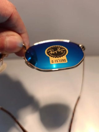 Gafas Ray-Ban Hexagonal 3548 Azul Dorado