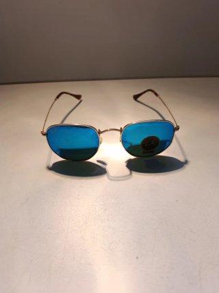 Gafas Ray-Ban Hexagonal 3548 Azul Dorado