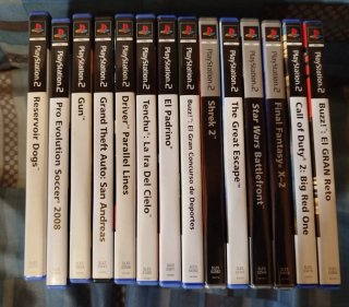 PlayStation 2 + EyeToy + 17 juegos + 2 memory card