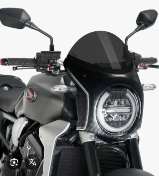 Cúpula retro Puig CB650R Negro mate