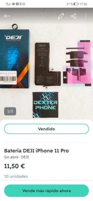 Batteria nuova per iPhone 11 Pro, non aperta