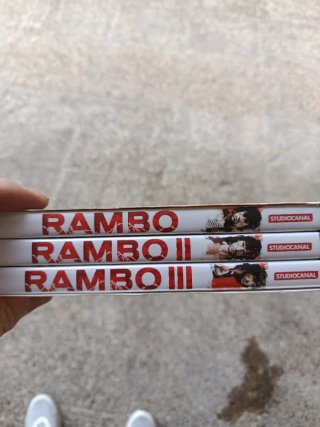 Trilogía Rambo DVD ingles y frances