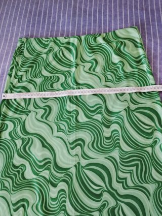 Gonna fantasia longuette verde