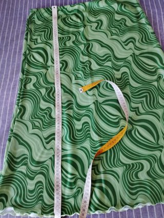 Gonna fantasia longuette verde