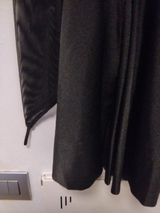 Maillot negro con pedrería patinaje artístico