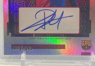 Claudia Pina Auto /75 Fc Barcelona Topps Bona Fide