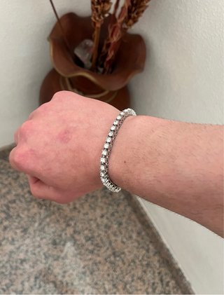 Pulsera de plata para hombre