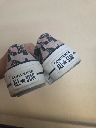 Converse Animal Print Rosa y Negro