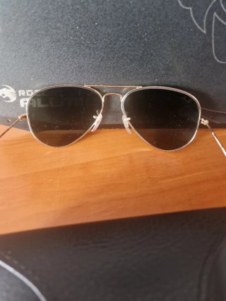 Gafas de Sol Ray-Ban Aviator Doradas Negras