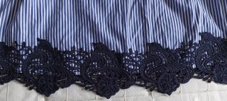 Blusa Zara Rayas Volantes Encaje