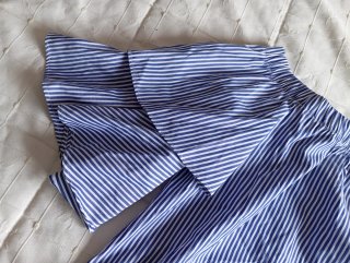 Blusa Zara Rayas Volantes Encaje