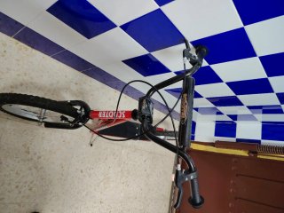 Patinete Scooter Rojo Ruedas Grandes