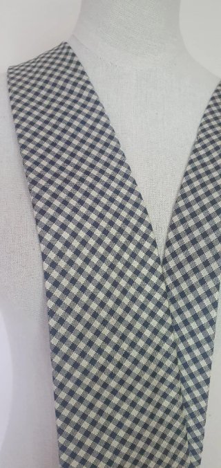 Cravatta Valentino Seta blu e  Bianco