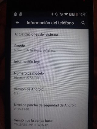 Teléfono Móvil Hisense Negro