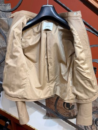 Giacca Biker vera Pelle Morbida Vintage Beige