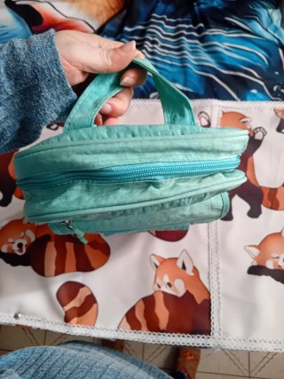 Zaino turchese in tela multitasca