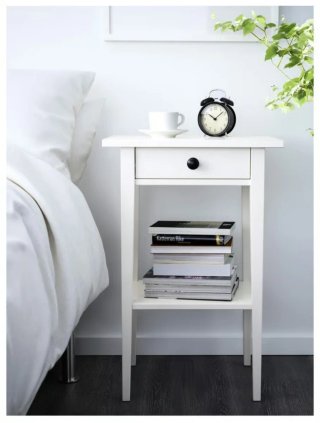 Mesita Noche negra Ikea serie Hemnes
