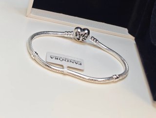 Pulsera Pandora family Corazón Plata 19cm