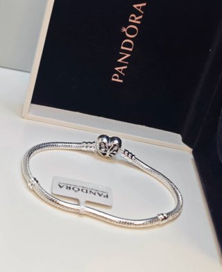 Pulsera Pandora family Corazón Plata 19cm