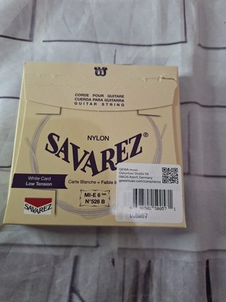 Cuerdas Savarez 520 B Nylon 1 Set GUITARRA CLASICA