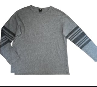 Maglia H&M Uomo Grigia Maniche Lunghe XL