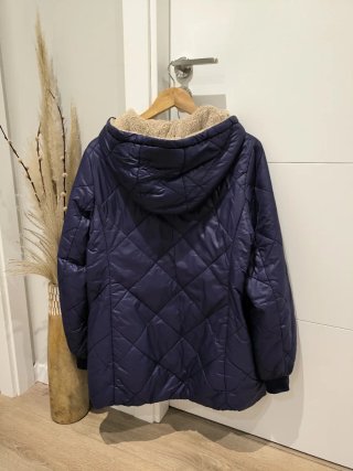Chaquetón azul 3/4 acolchado