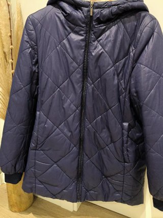 Chaquetón azul 3/4 acolchado