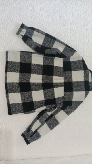 Sobrecamisa cuadros Bershka M