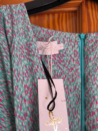 Vestido ceremonia estampado