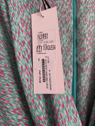 Vestido ceremonia estampado