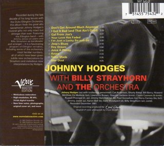 Johnny Hodges With Billy Strayhorn - CD