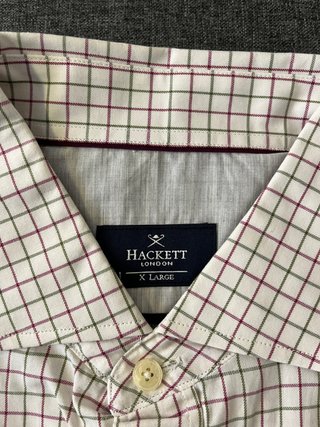 Camisa Hackett Cuadros Talla XL Nueva con Etiqueta
