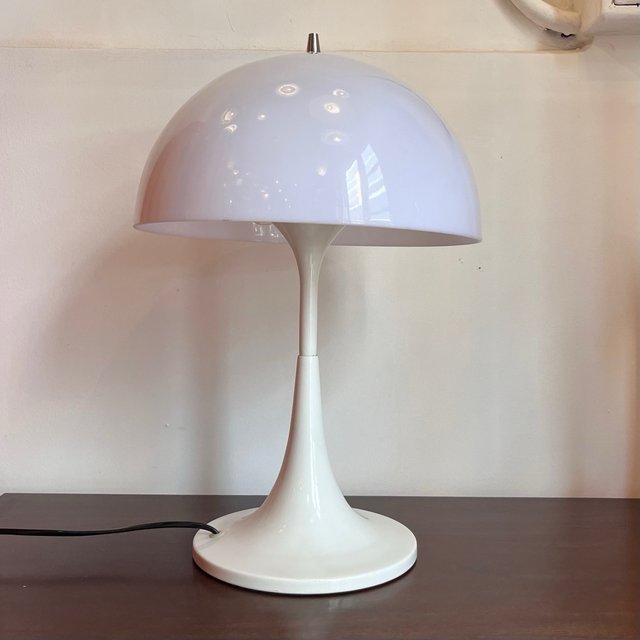 Lámpara de escritorio Space Age Blanca