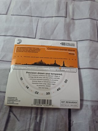Cuerdas Daddario EZ900 85/15 Bronze Acústica