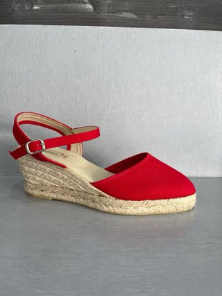 Sandalias cuña rojas talla 38 nuevas