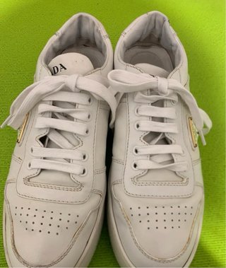 Prada Donna 39.5 Sneakers downtown    Bianche