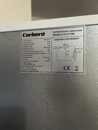 Nevera Corberó Blanca