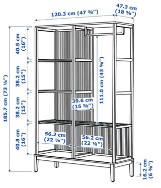 Armario Nordkisa Ikea Bambú (desmontado)
