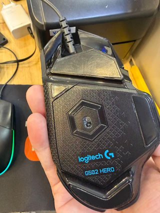 Ratón Gaming Logitech G502 Hero Cable Negro/Azul