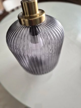 4 Lámparas IKEA SOLKLINT Cristal Gris