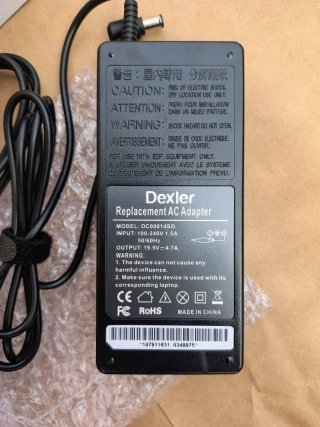 Cargador Dexler 19.5V 4.74A para Sony