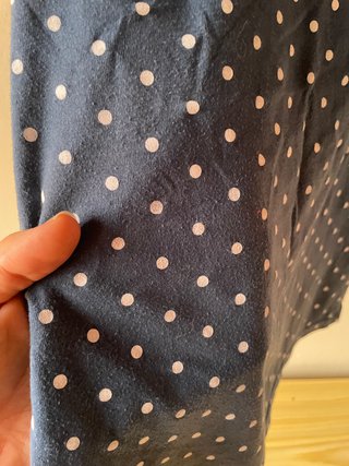 Top Bershka lunares blanco sin mangas Talla M