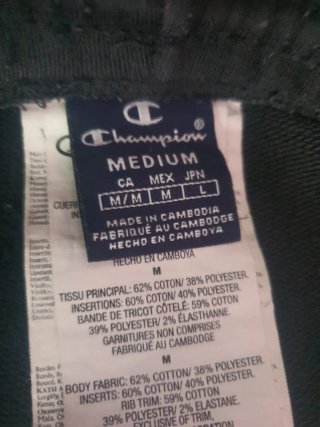 Pantalon Champion Negros